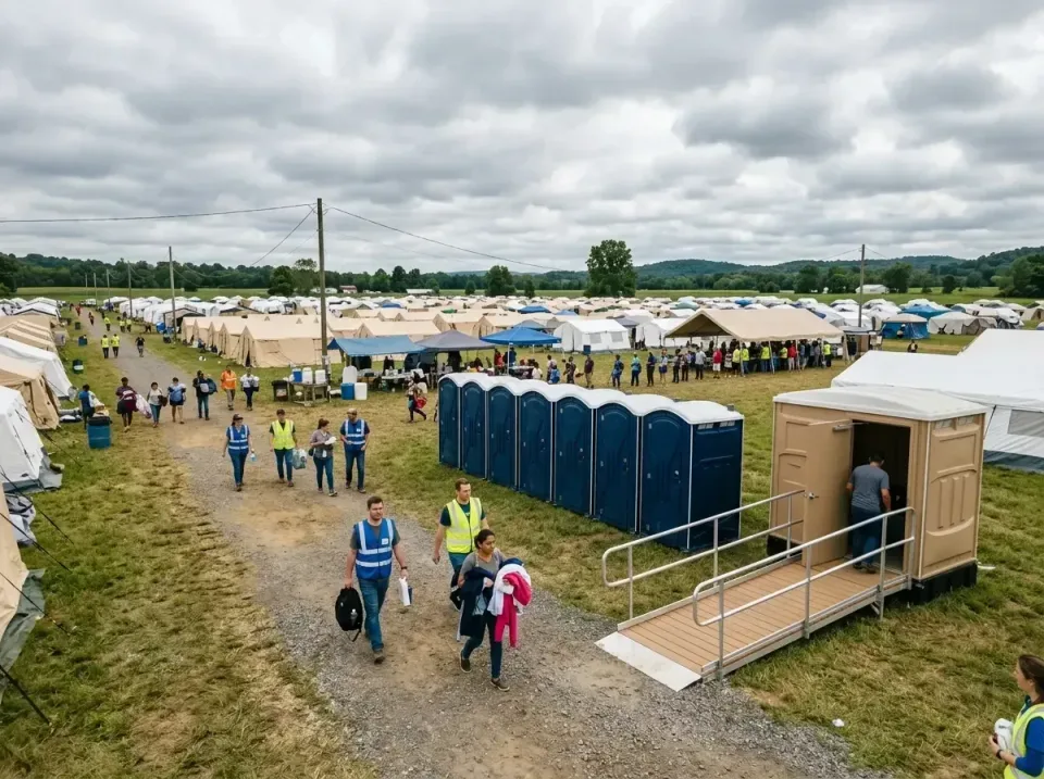 disaster-relief-camp-restrooms-010 — frequently asked questions, Dumpster & Portable Bathrooms Rental in Winterset, IA